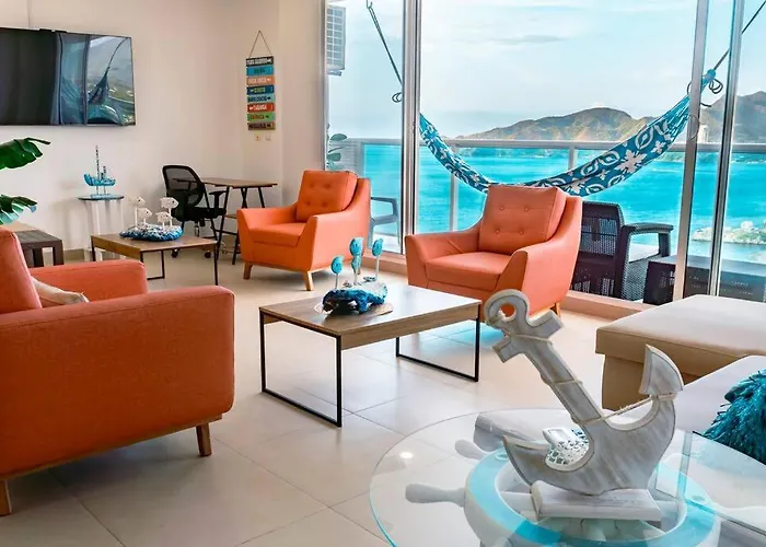 Apartamento Frente Al Mar En Playa Salguero - Wind Santa Marta 