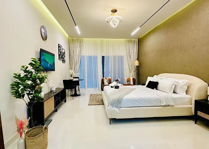 Lovely Studio In Damac Maison Cour Jardin Business Bay Dubai