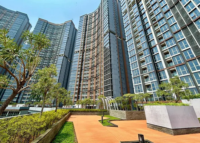 Gold Coast Pik Japandi Sunset Modern Living By Stay With E Jakarta