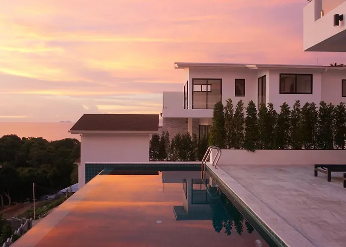 Villa Naira Seaview With Private Gym & Free Motorbike Bophut