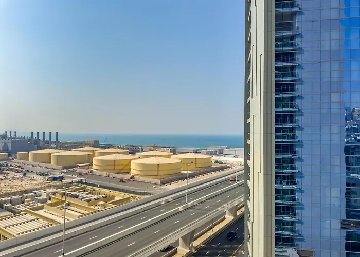 Ferienwohnung Super Luxury Flat Desing With Sea, Marina And Pool View Dubai