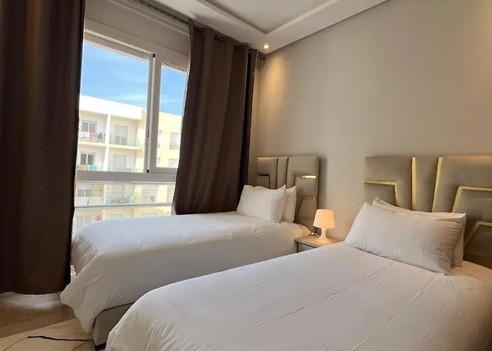Ferienwohnung N42 Luxe Et Elegance Avec Jacuzzi Privatif Sur La Corniche Rabat Essabah