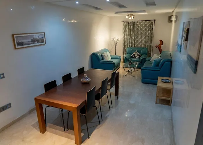 Two Bedroom Luxury Appt With Air Conditioning Parking And Pool Marrakesch
