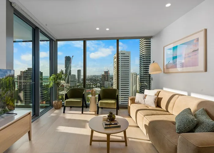 The Vista - 19F Coastline View Luxury 2Bedroom Unit Broadbeach With Parking And Pool Gold Coast