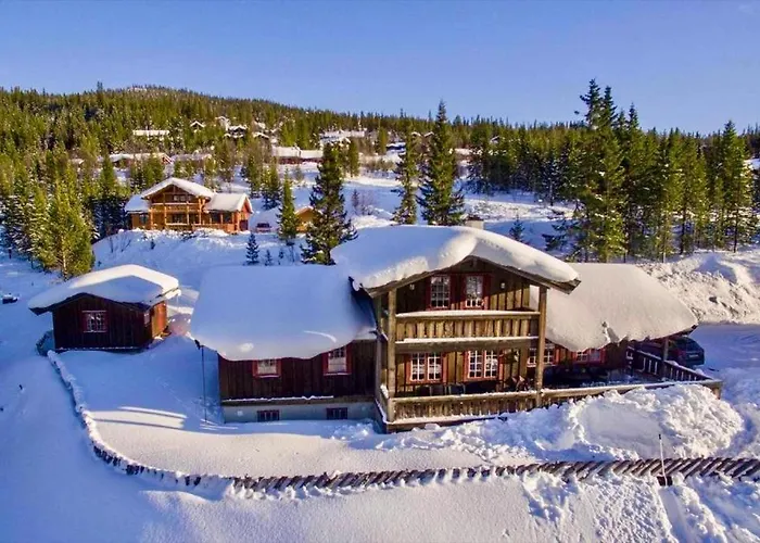 Large Cabin At Nesfjellet With Lovely View, Inddor Jacuzzi & Sauna Nesbyen