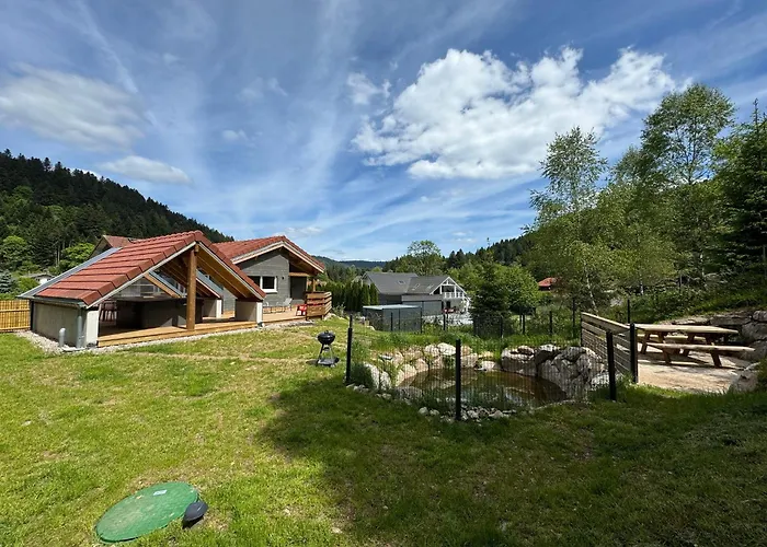 Chalet Du Saut De La Bourrique, Plain-Pied, Spa Couvert, Terrain Cloture Gérardmer
