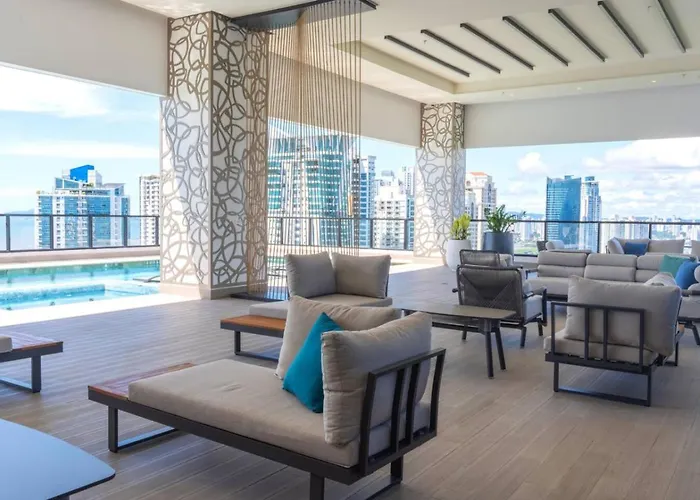 Deluxe Condo Suite 1Br With Ocean View Panama Stadt
