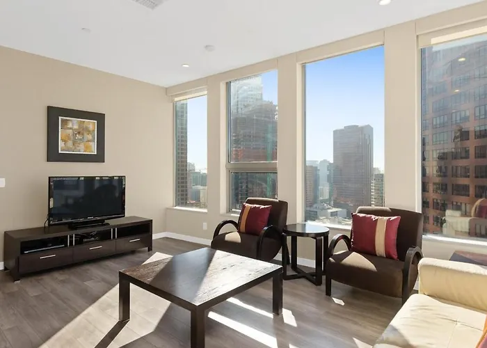 2 Bed 2 Bath Stylish Luxury Premium High-Rise Apartment Los Angeles