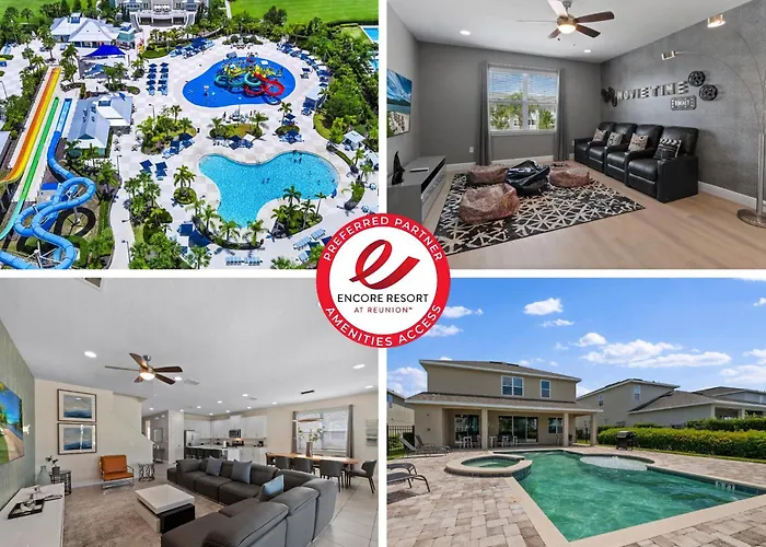 Unique Home With Media Room, Themed Rooms Near Disney With Waterpark & Resort Access At Encore Resort - 7716Ff Orlando