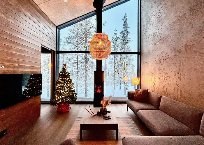Villa Arctic Trail, Apartment A - Aurora View Hot Tube - Sauna - Lapland Holiday Äkäslompolo