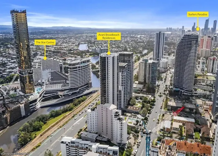 Broadbeach 2Br Ocean View Apt & Walk To Kurrawa Beach Avani 2706 Gold Coast