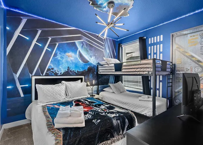 Disney Private Pool Hot Tub Game Room Themed Bedrooms. Book Now Cg788 Kissimmee