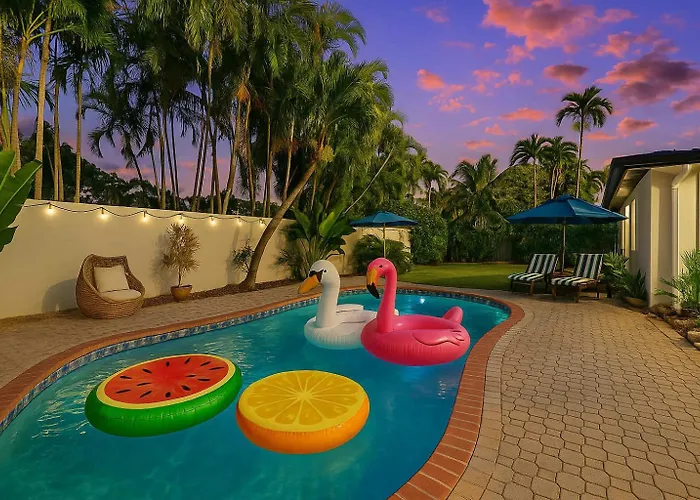 Cozy 4Br Pool Villa Near The Beach With Arcades Fort Lauderdale