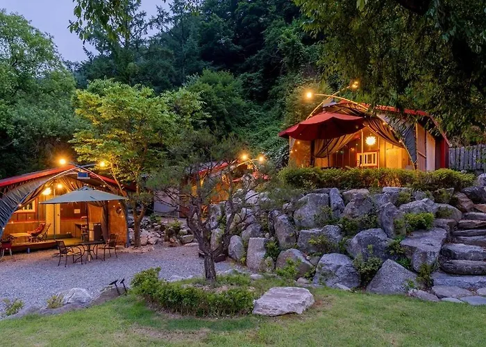 Gapyeong T N Pastel Glamping Caravan