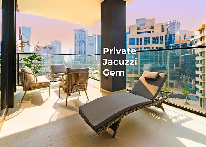 Ferienwohnung Jacuzzi Escape | 2BR in Business Bay Dubai