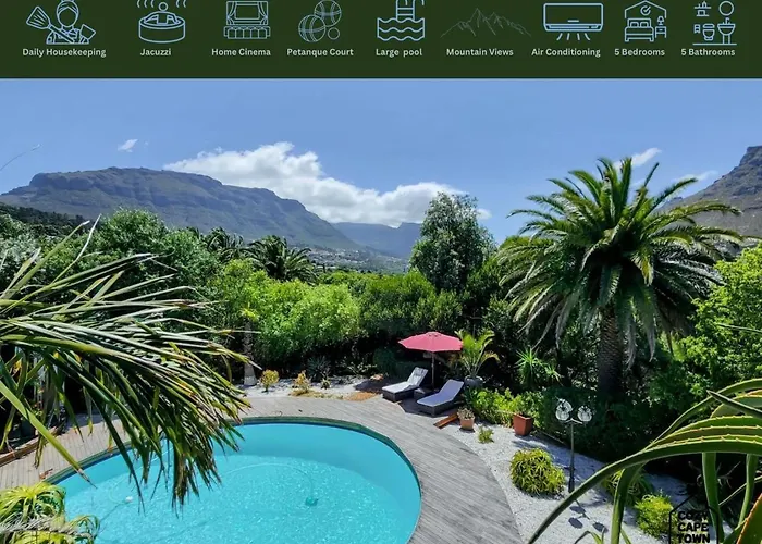 Muritai Spacious 5Br Villa With Cinema, Jacuzzi, Pool And Views Hout Bay