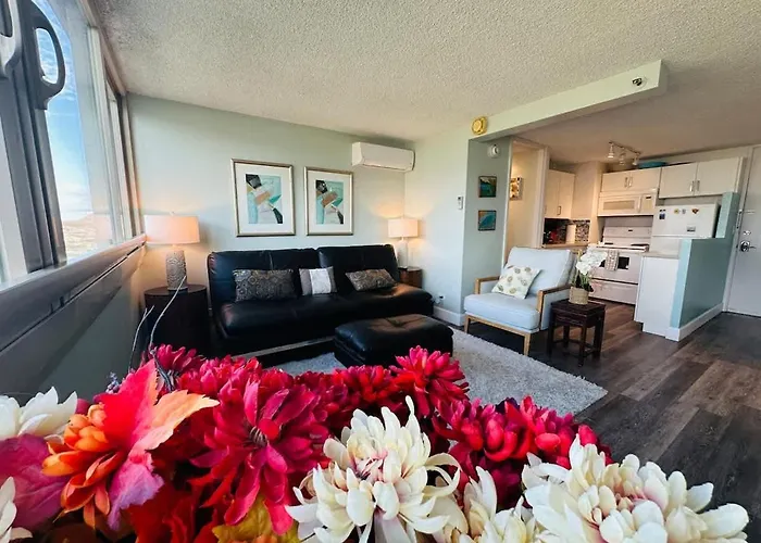 Villa Relaxing Island Colony Waikiki High-Rise 1Br With Split Ac & Full Kitchen Honolulu
