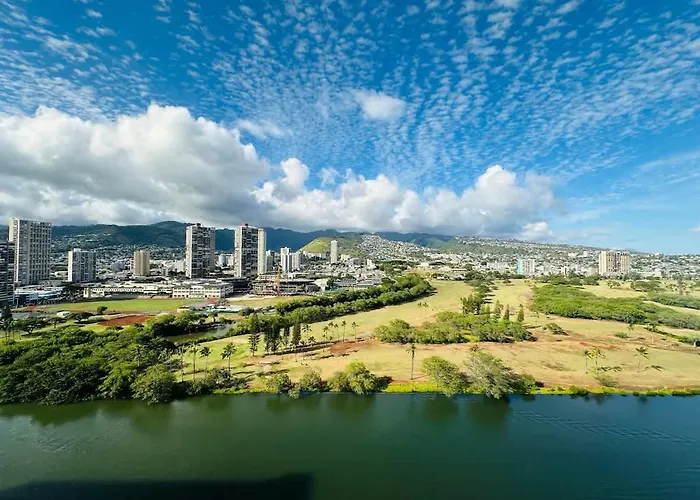 Villa Relaxing Island Colony Waikiki High-Rise 1Br With Split Ac & Full Kitchen Honolulu