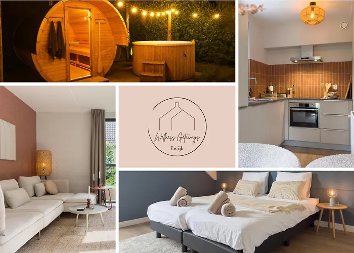 6-P Wellnesshuisje Met Sauna/Hottub Bij Nijmegen Ewijk