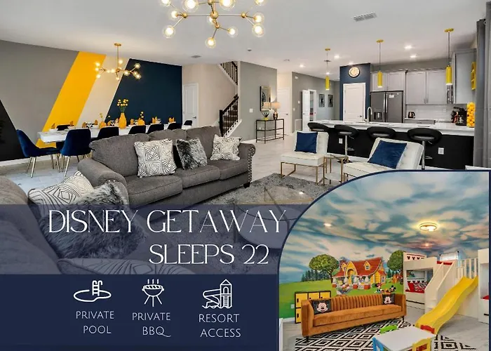 Magical Family Home 8Min Disneyworld Pool/Spa Sleeps 22 Kissimmee