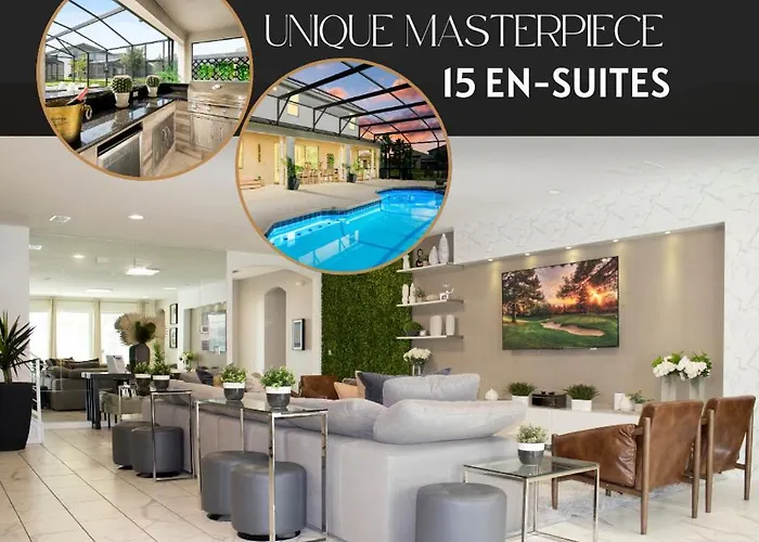 Unique Masterpiece15 Suites Sleeps 30 Son101 Kissimmee