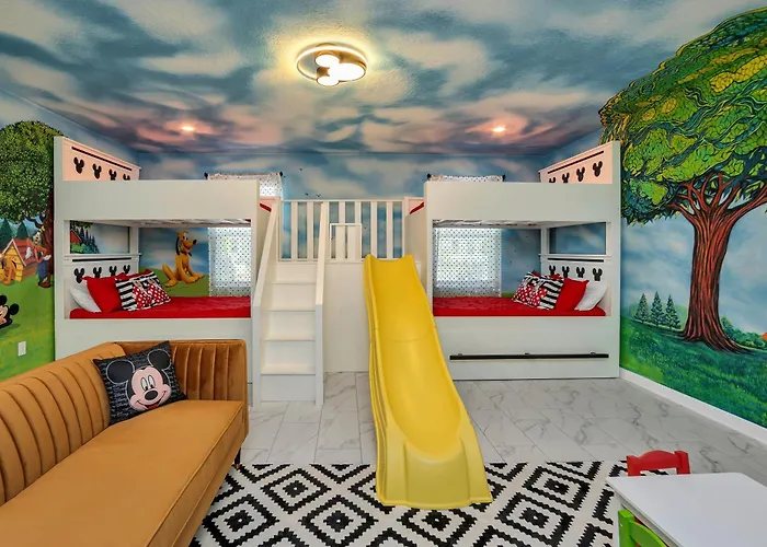 Mickey Mouse Clubhouse 8Min Disneyworld Pool Spa Sleeps 20 Kissimmee
