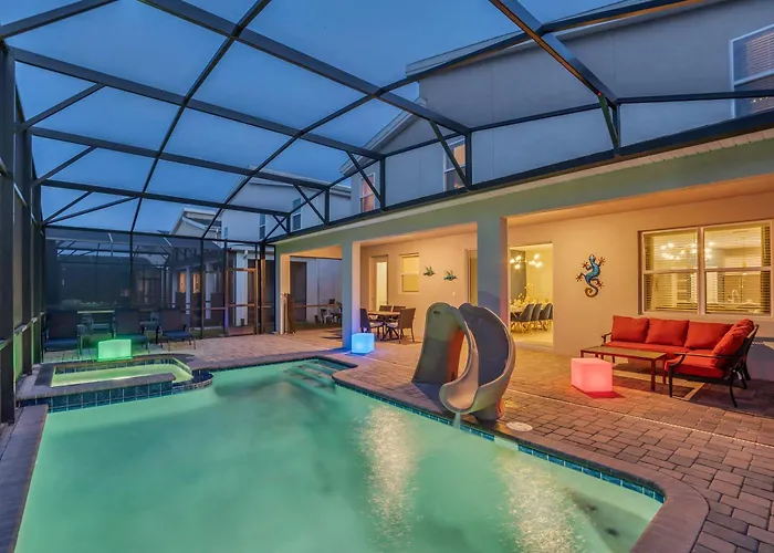 Magical Family Home 8Min Disneyworld Pool/Spa Sleeps 22 Kissimmee