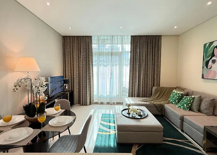 Ferienwohnung Damac - Bays Edge 1Br - Burj Khalifa Views & Pool Dubai