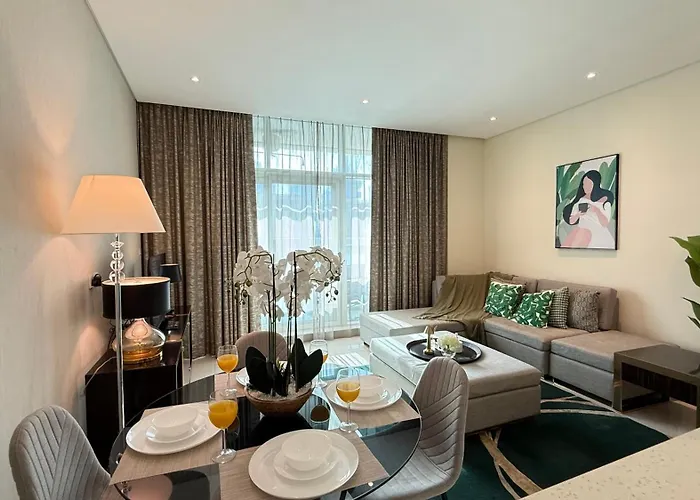 Ferienwohnung Damac - Bays Edge 1Br - Burj Khalifa Views & Pool Dubai