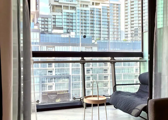 10 Min To Burj Khalifa 1Br In Hotel-Style Building Luxury Stay Dubai