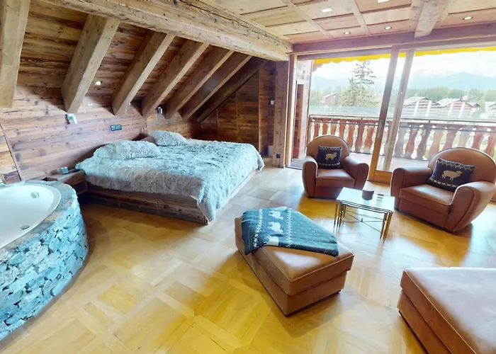Studio with Private Jacuzzi - Stunning Swiss Alps Views - RPO31-62 Crans-Montana