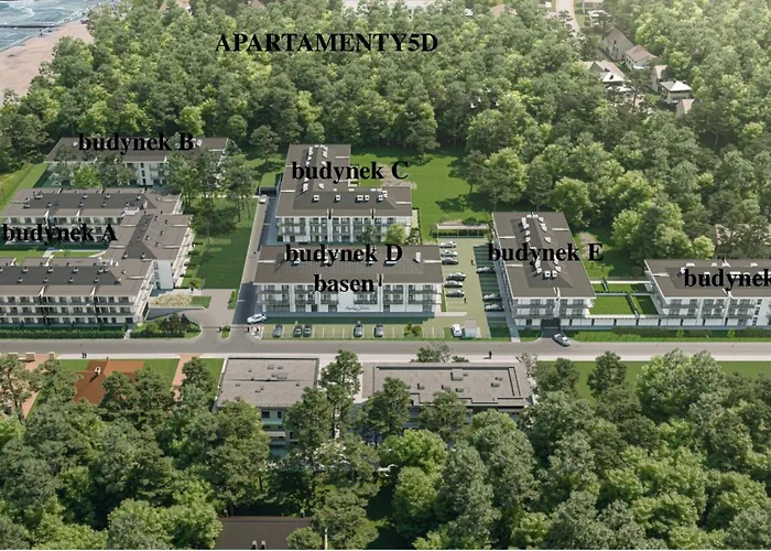 Rezydencja Niechorze 112 Z Ogrodkiem Przy Samej Plazy - 5D Apartments