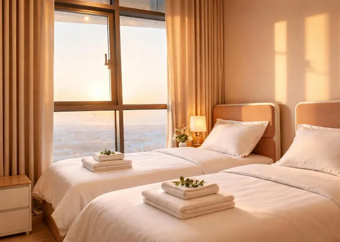 Damac Maison Aykon City C 3 Bedrooms Walk To Metro Sleeps 8 Dubai