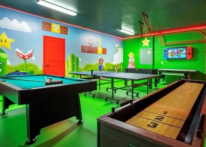 Last Minute Disney Private Pool Hot Tub Game Room Home Theatre Themed Bedrooms. Book Now Vp59 Kissimmee