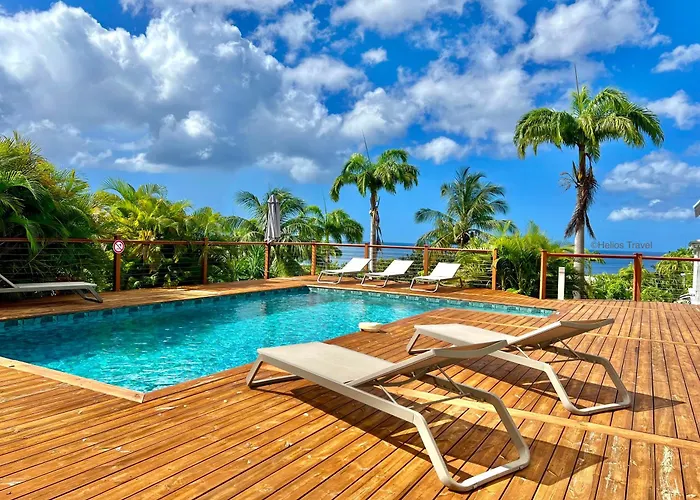 Blue Garden, Grande Villa 4 Chambres, Piscine Et Magnifique Vue Mer Deshaies