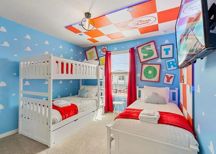 New 5Bd Themed Home Private Pool Near Disney Orlando