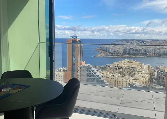 Mercury Tower Elena K 24Th Floor Panoramic View Apt San Ġiljan
