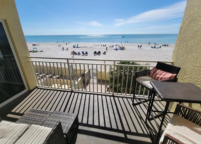 Heated Poolspa Beachfront King Bed Sleeps Ten 104 St. Pete Beach