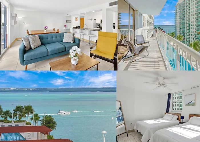 2 Bedroom, 2 Bathroom Plus Den Brickell Condo Pool, Hot Tub, And Gym Miami