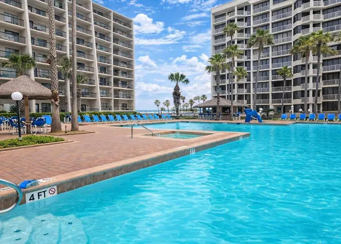 Heated Pool Sleeps Many Beachfront Resort South Padre Island