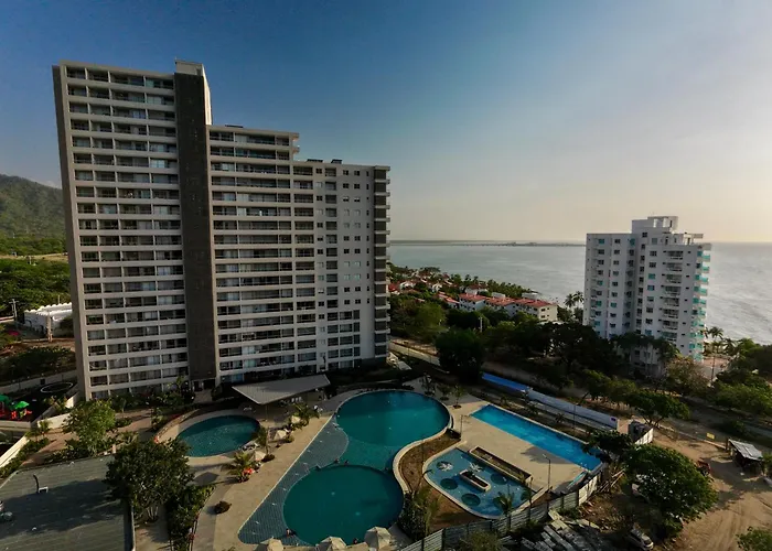 Apto Lujo Vista Mar Piscina Ac Wifi Playa A 3 Min En Santa Marina Santa Marta 