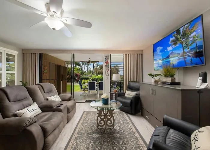 Tropical Condo With Pools Lanai & Bbq Waikoloa