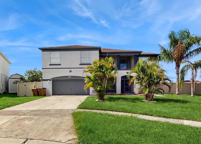 Beautiful Home With Private Pool, Game Room And Basketball Court Kissimmee