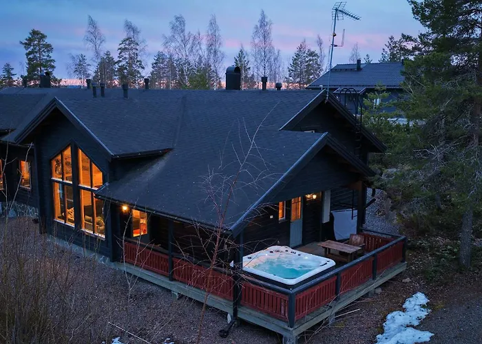 Villa Kotkanpesae 1 - 12Hloe, Himos Laensihuippu Ski-Inout Jämsä