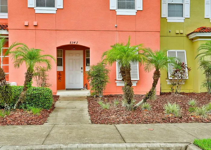 Two-Story, Dog-Friendly Gem Near Theme Parks With Pool, Central Ac & On-Site Gym Kissimmee