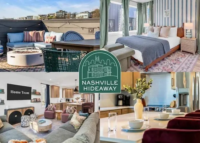 4Br Nashville Getaway - Rooftop Views - Fire Pit
