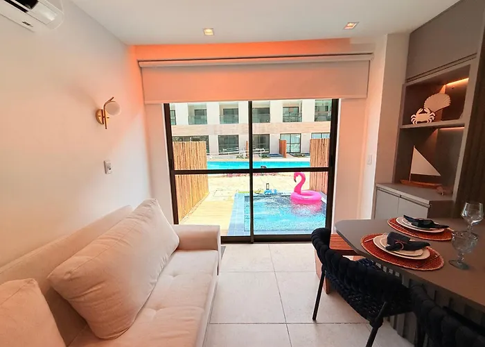 Flat B04 -Luxuoso Piscina Privativa Com Hidromassagem - Max Carneiros Suites Praia dos Carneiros
