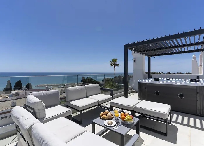 #285 Sea View Villa Jacuzzi & Large Pool Albufeira