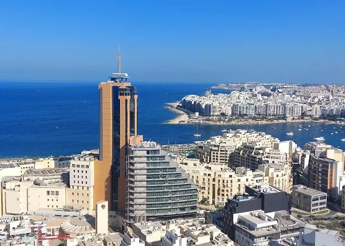 Mercury Tower Elena K 24Th Floor Panoramic View Apt San Ġiljan