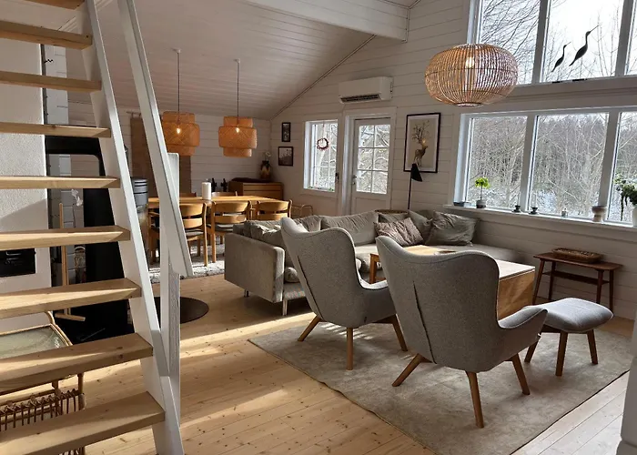Modern Holiday Home With Hot Tub Near Water Glesborg